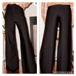 NWOT Lulus Black Professional Wide Leg Pants - Large